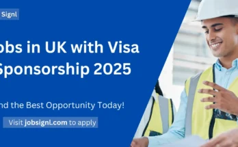 Jobs in UK with Visa Sponsorship 2025